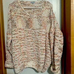 Colorful sweater v-neck